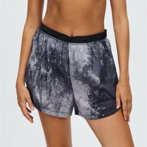 Nike Trail Womens Repel Mid Rise Running Shorts Tie Dye Brief Lined Hiking